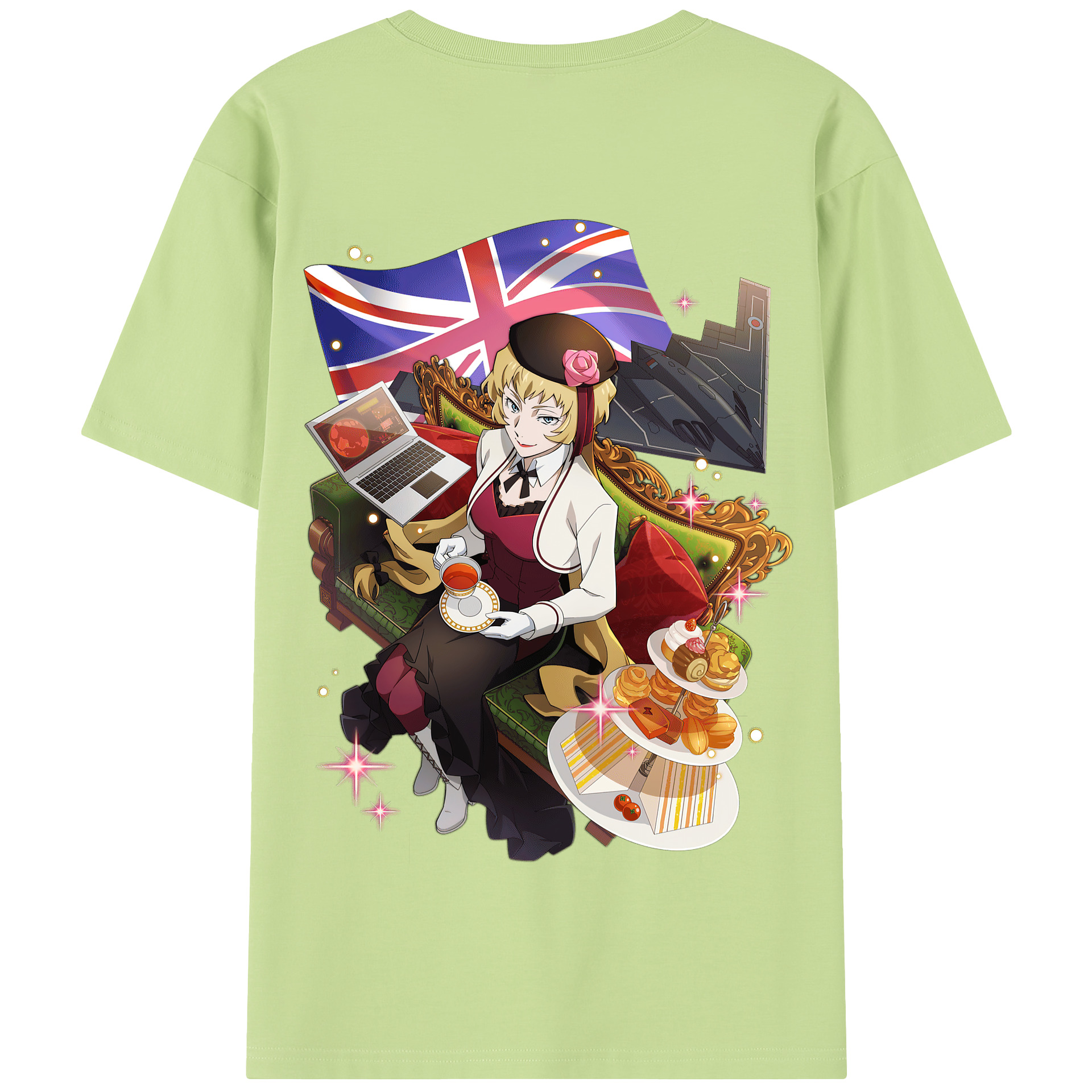 （画像用） 文豪ストレイドッグス Bungo Stray Dogs 綿100％半袖Tシャツ（背面プリント）